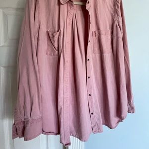 Pink button down